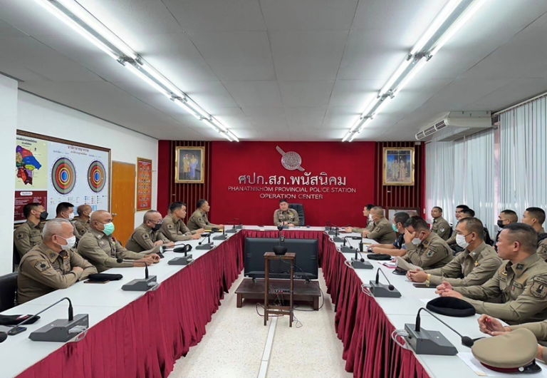 ประชุมวิเคราะห์อาชญากรรมประจำสัปดาห์เร่งรัดติดตามผลการสำรวจเก็บข้อมูลบุคคลวิกลจริตในพื้นที่