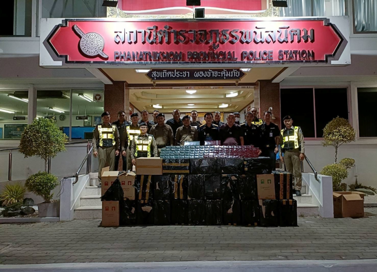 บูรณาการร่วมกันตรวจยึดบุหรี่เถื่อน