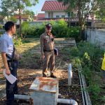 ตรวจสอบลักสายไฟ บ้านเอื้ออาทร ต.หน้าพระธาตุ อ.พนัสนิคม จ.ชลบุรี