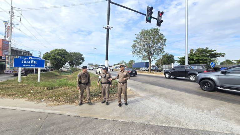 ผกก. ตรวจสภาพการจราจรถนน331