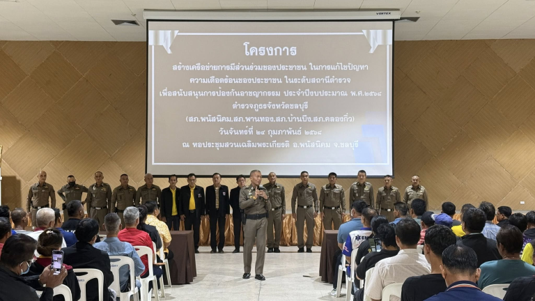 โครงการสร้างเครือข่ายการมีส่วนร่วมของประชาชน ในการแก้ไขปัญหาความเดือดร้อนของประชาชน ในระดับสถานีตำรวจเพื่อสนับสนุนการป้องกันอาชญากรรม​ ประจำปี​ 2568