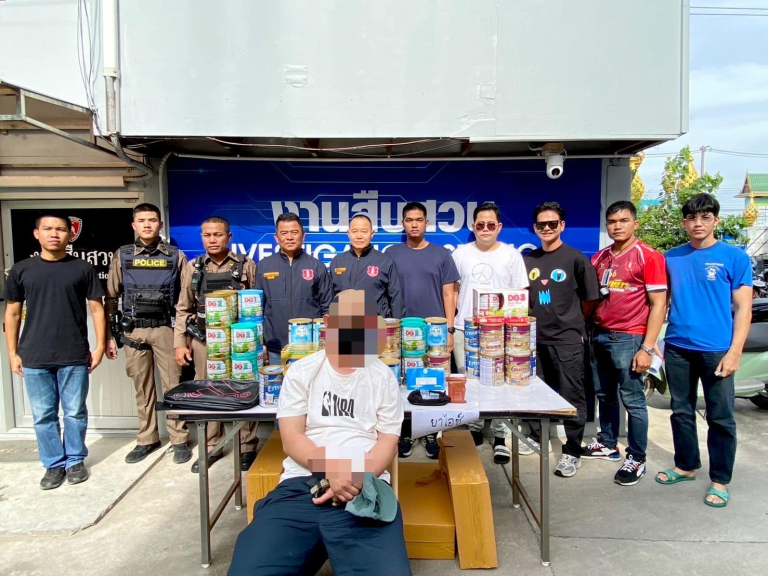 จับกุมคนร้ายลักทรัพย์ (นมผง ) ห้างสรพสินค้าโลตัสพนัสนิคม