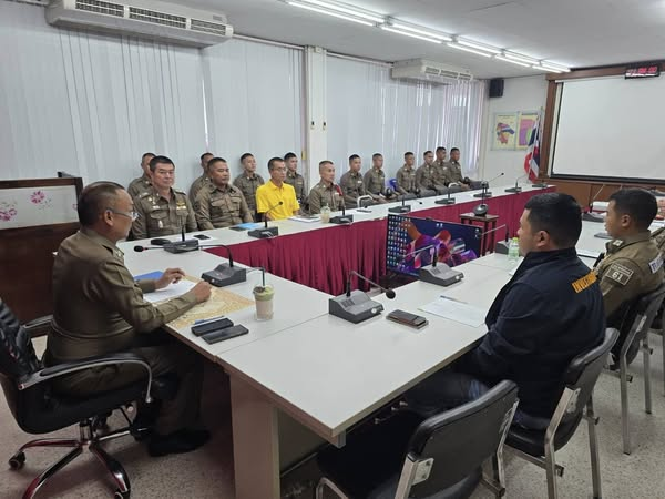 ประชุมชี้แจงการปฏิบัติ​ การ ฝึกปฏิบัติงานของนักเรียนนายสิบตำรวจ(นสต.)​
