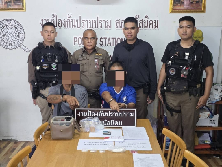 สายตรวจพนัสนิคม ลุยเข้มจับกุมยาเสพติด