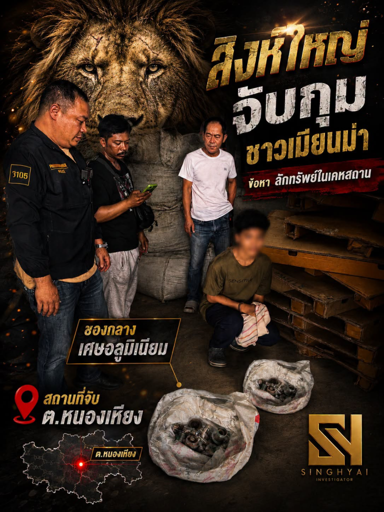 รวบผู้ต้องหาชาวเมียนม่าลักทรัพย์ในเคหสถาน